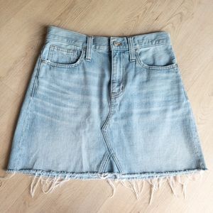 Madewell Denim A-Line Mini Skirt - Size 26